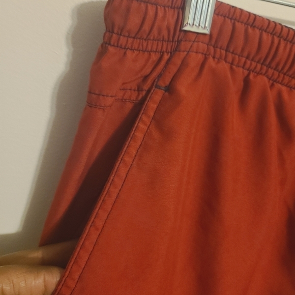 Speedo | Men's Red Athleisure Sporty Swim Trunks With Pockets (Size Small) - Picture 3 of 14